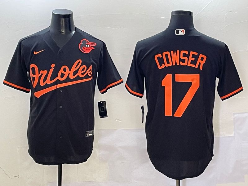 Men Baltimore Orioles #17 Cowser Black Game 2025 Nike MLB Jersey style 2->baltimore orioles->MLB Jersey